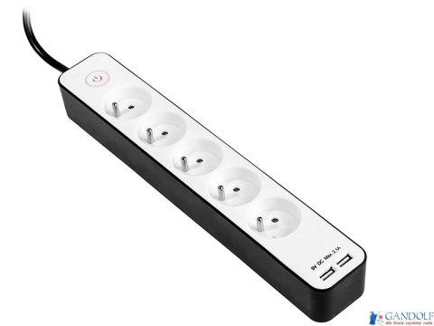 Listwa zasilająca TRACER Zebra mobile ready 1.5 m (5 gniazd + 2 USB 2,1A) TRALIS46254 TRALIS46254 Listwa zasilająca TRACER Zebra mobile ready 1.5 m (5 gniazd + 2 USB 2,1A) TRALIS46254 TRALIS46254