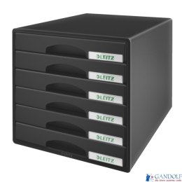 Pojemnik z 6 szufladami Leitz PLUS, czarny 52120095