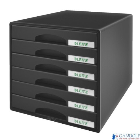 Pojemnik z 6 szufladami Leitz PLUS, czarny 52120095