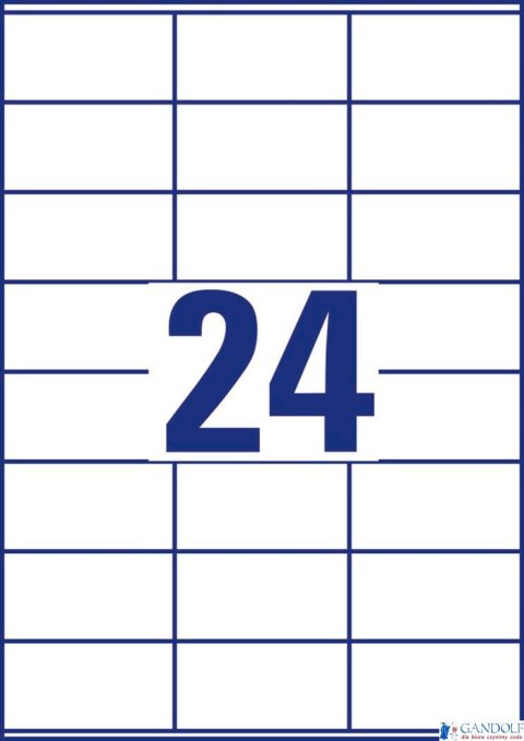 Trwałe etykiety uniwersalne 3490 70 x 36 30 ark Avery Zweckform