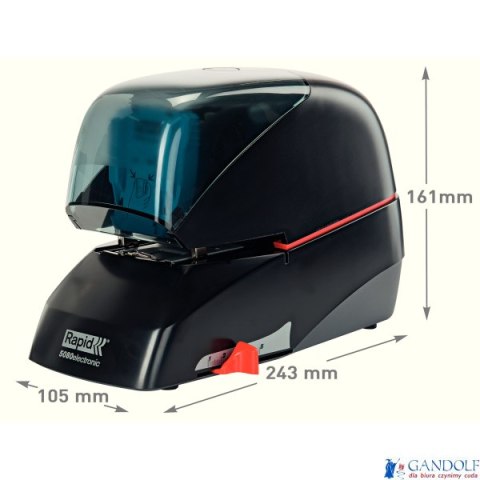 Zszywacz elektryczny Supreme 5080e czarny 80 kartek RAPID 20993410 Zszywacz elektryczny Supreme 5080e czarny 80 kartek RAPID 20993410