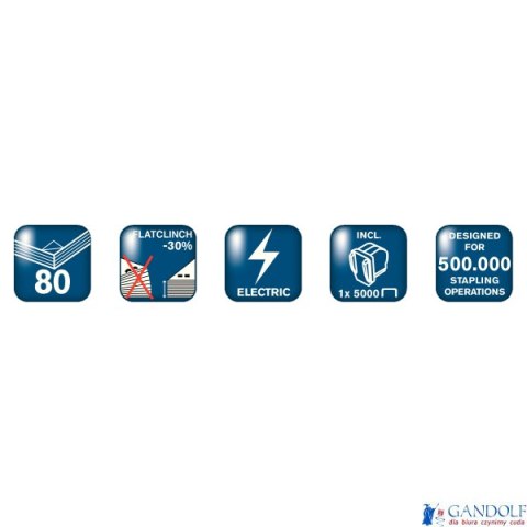 Zszywacz elektryczny Supreme 5080e czarny 80 kartek RAPID 20993410 Zszywacz elektryczny Supreme 5080e czarny 80 kartek RAPID 20993410