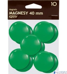 Magnesy 40mm GRAND zielone (10)^ 130-1703