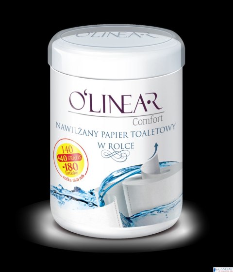 Nawilżany papier toaletowy w rolce/tubie 140+10szt.gratis Olinear Nawilżany papier toaletowy w rolce/tubie 140+10szt.gratis Olinear