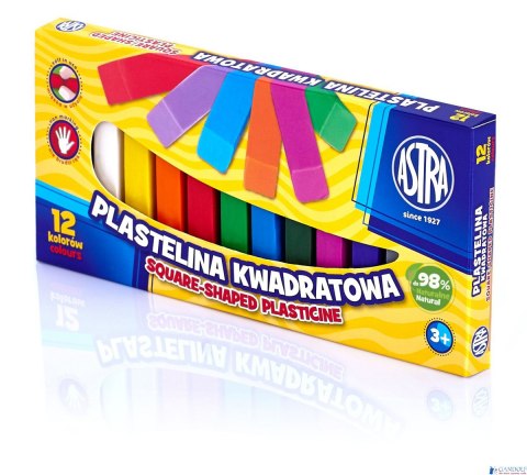 Plastelina Astra kwadratowa 12 kolorów, 83813908 Plastelina Astra kwadratowa 12 kolorów, 83813908
