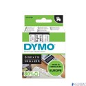 Taśma DYMO D1 - 6 mm x 7 m, czarny / biały S0720780 do drukarek etykiet