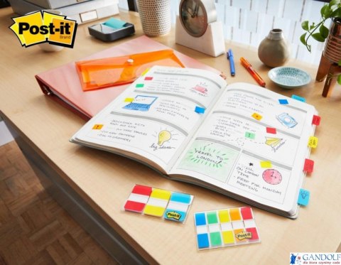 Zakładki indeksujące POST-IT_ do archiwizacji (676-AYPV), PP, silne, 16x38mm, 4x10 szt., mix kolorów Zakładki indeksujące POST-IT_ do archiwizacji (676-AYPV), PP, silne, 16x38mm, 4x10 szt., mix kolorów