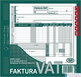 142-2N/E Faktura VAT 2/3 A4(br) brutto)MICHALCZYK I PROKOP