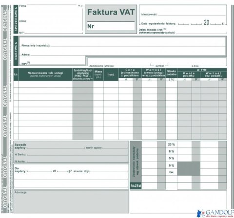 142-2N/E Faktura VAT 2/3 A4(br) brutto)MICHALCZYK I PROKOP 142-2N/E Faktura VAT 2/3 A4(br) brutto)MICHALCZYK I PROKOP