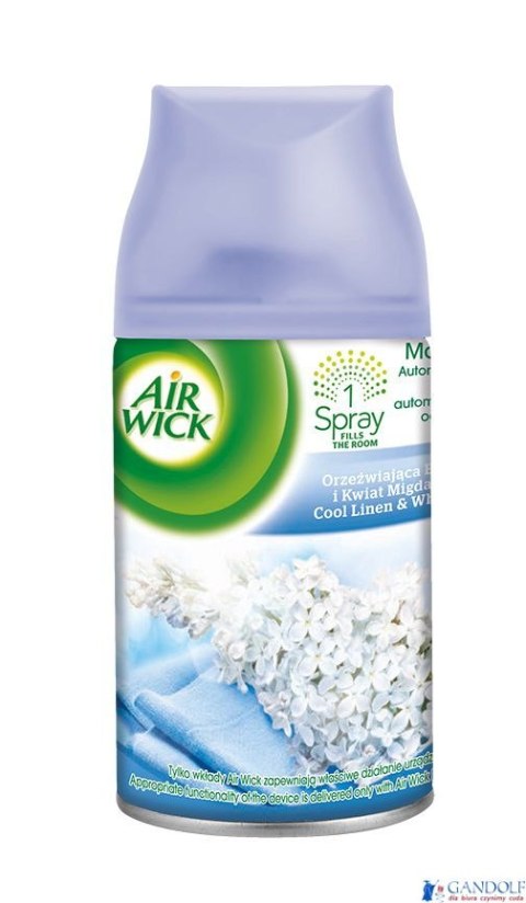 AIR WICK wkład do odświeżacza 250ml Bawełna i Kwiat Migdałowca 54634