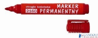 Marker D.RECT permanentny okrągły czerwony 2160 101112 LEVIATAN Marker D.RECT permanentny okrągły czerwony 2160 101112 LEVIATAN