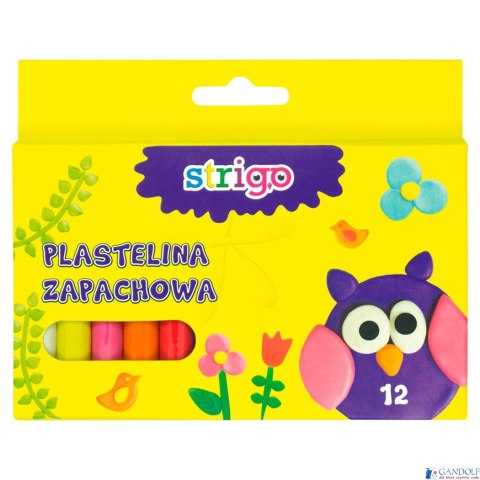 Plastelina 12 kolorów STRIGO SSC008 Plastelina 12 kolorów STRIGO SSC008