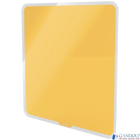 Szklana tablica magnetyczna Leitz Cosy 45x45cm, żółta, 70440019