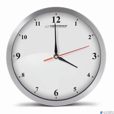Zegar ścienny DETROIT biały EHC009W ESPERANZA Zegar ścienny DETROIT biały EHC009W ESPERANZA