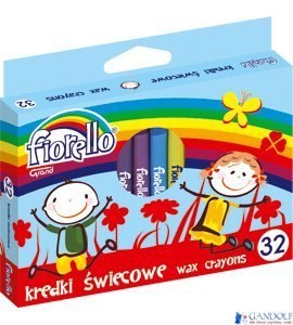 Kredki FIORELLO świecowe 32 kolorów 170-1387 Kredki FIORELLO świecowe 32 kolorów 170-1387