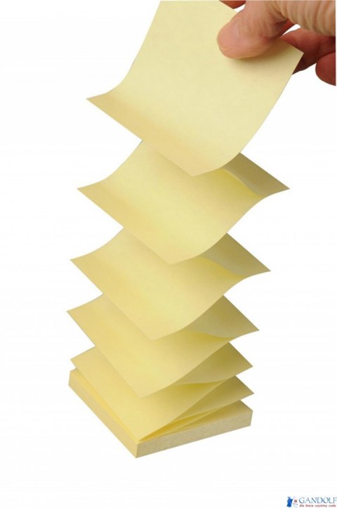 Ekologiczne karteczki samoprzylepne R330-1B Post-it_ Z-Notes z certyfikatem PEFC Recycled, Żółte, 76x76mm, 6 bloczków po 100 kar Ekologiczne karteczki samoprzylepne R330-1B Post-it_ Z-Notes z certyfikatem PEFC Recycled, Żółte, 76x76mm, 6 bloczków po 100 kar