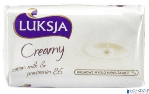 LUKSJA Mydło kostka 100g CREAMY COTTON&PROVITAMIN, 8797 LUKSJA Mydło kostka 100g CREAMY COTTON&PROVITAMIN, 8797