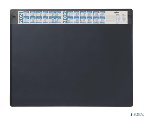 Podkład na biurko z przezroczystą okładką i kalendarzem 650x520mm granat, DURABLE (2024-2027r) 720507 Podkład na biurko z przezroczystą okładką i kalendarzem 650x520mm granat, DURABLE (2024-2027r) 720507