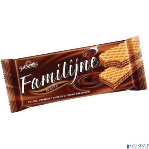 Wafle FAMILIJNE Kakaowo-śmietankowym 180g JUTRZENKA Wafle FAMILIJNE Kakaowo-śmietankowym 180g JUTRZENKA