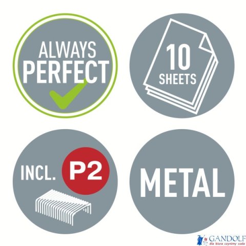 Zszywacz mini LEITZ NeXXt WOW 10 kartek różowy metaliczny 55281023