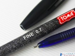 Długopis JEANS Medium końcówka fine 0,8mm, niebieski TO-049 Toma
