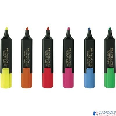 Zakreślacz TEXTLINER 48, 6 kolorów, etui, FABER-CASTELL 154806 FC Zakreślacz TEXTLINER 48, 6 kolorów, etui, FABER-CASTELL 154806 FC