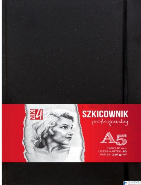 Szkicownik A5 profesjonalny 80 kartek 110g. BLO-SZA511-00104