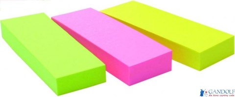 Zakładki indeksujące POST-IT (671/3), papier, 26x76mm, 3x100 kart., mix kolorów Zakładki indeksujące POST-IT (671/3), papier, 26x76mm, 3x100 kart., mix kolorów