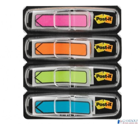 Zakładki indeksujące POST-IT (684-ARR4), PP, 12x43mm, strzałka, 4x24 kart., mix kolorów neonowy 3M-70071353612 Zakładki indeksujące POST-IT (684-ARR4), PP, 12x43mm, strzałka, 4x24 kart., mix kolorów neonowy 3M-70071353612