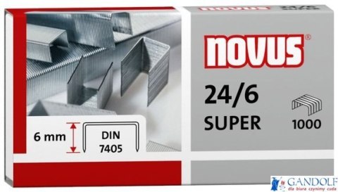 Zszywki 24/6 DIN SUPER 1000sztuk NOVUS 040-0026 Zszywki 24/6 DIN SUPER 1000sztuk NOVUS 040-0026