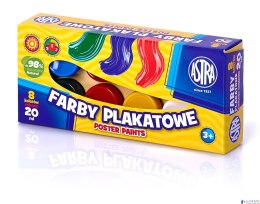 Farby plakatowe Astra 8 kolorów - 20 ml, 83112903 /301123041