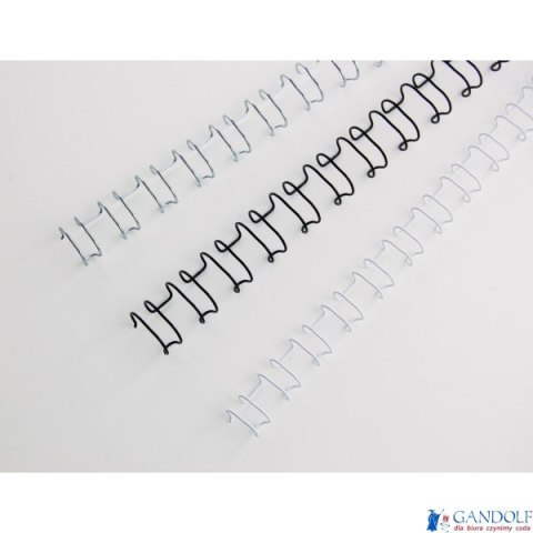Grzbiety drutowe GBC A4 21L 6mm SLV (100szt) IB160431