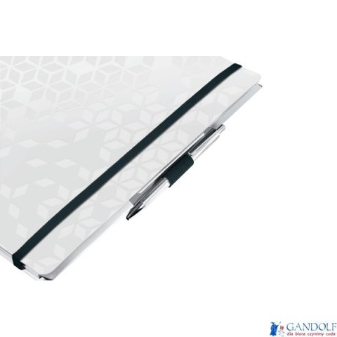 Kołonotatnik z 3 zakładkami BE MOBILE Leitz WOW A4, w kratkę, biały 46450001 (X)