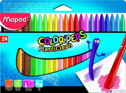 Kredki plastikowe Colorpeps 24 kolorów 862013 MAPED Kredki plastikowe Colorpeps 24 kolorów 862013 MAPED
