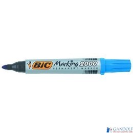 Marker permanentny BIC 2000 Ecolutions niebieski okrągła końcówka, 8209143