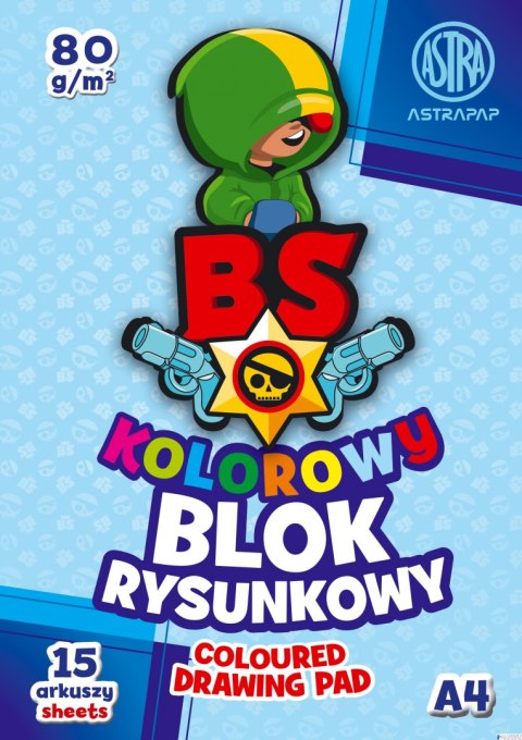 Blok kolorowy barwiony w masie ASTRAPAP A4 80g 15 ark BS&Rabbit, 106021003 Blok kolorowy barwiony w masie ASTRAPAP A4 80g 15 ark BS&Rabbit, 106021003