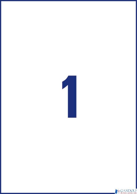 Etykiety Heavy Duty J4775-10 210 x 297 10 ark Avery Zweckform, białe, poliestrowe