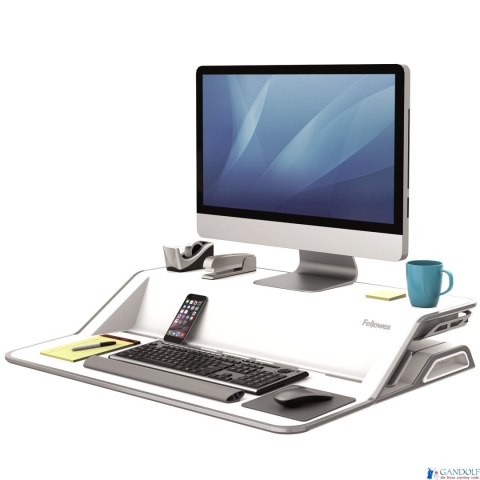 Stanowisko do pracy Sit-Stand Lotus - białe 9901 FELLOWES Stanowisko do pracy Sit-Stand Lotus - białe 9901 FELLOWES