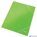 Teczka kartonowa z gumką LEITZ jasno zielona WOW 39820054