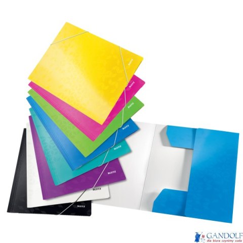 Teczka kartonowa z gumką LEITZ jasno zielona WOW 39820054