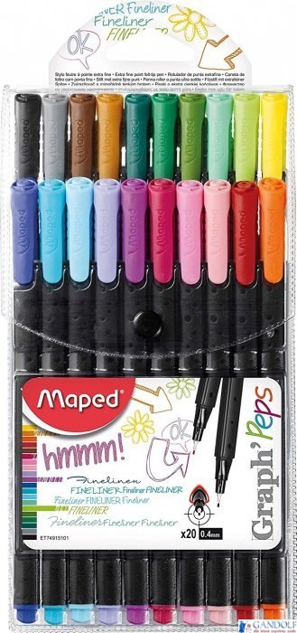 Cienkopis GRAPH PEPS 20szt.etui 749151 MAPED 0.4mm SALE Cienkopis GRAPH PEPS 20szt.etui 749151 MAPED 0.4mm SALE