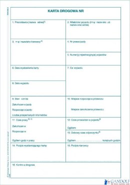 815-3N Karta drogowa A5 Numeryczna