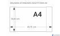 Okładka standard zeszytowa A4 - 300 (25) z kod. na szt. OZK-02 BIURFOL