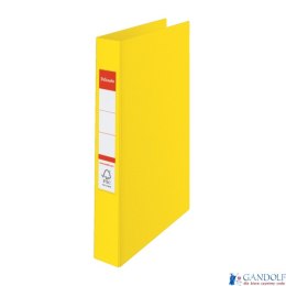 Segregator Esselte A4 z 2 kółkami, grzbiet 42 mm, żółty, 14450