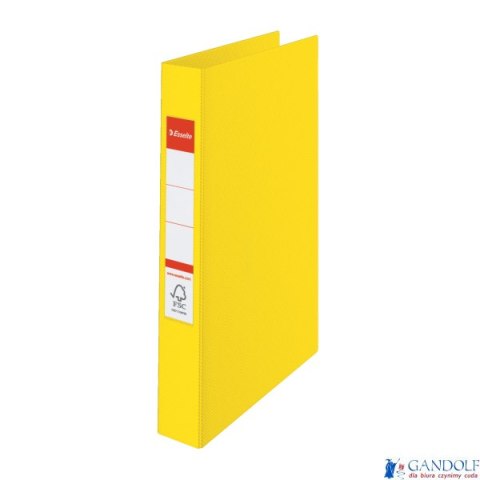 Segregator Esselte A4 z 2 kółkami, grzbiet 42 mm, żółty, 14450