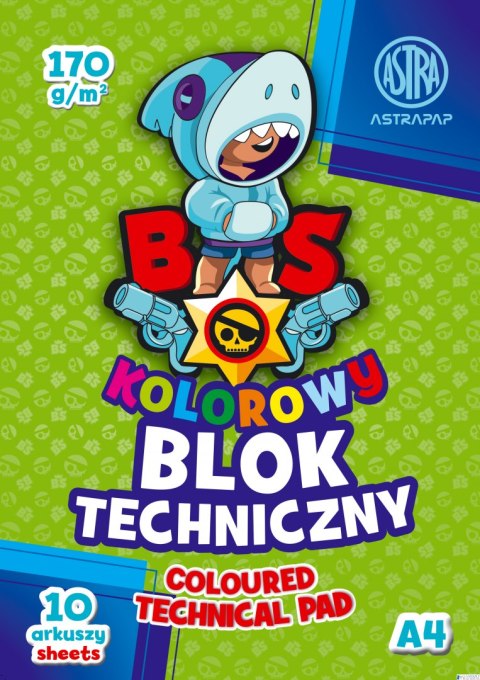 Blok kolorowy barwiony w masie ASTRAPAP A4 170g 10 ark BS&Unicorn, 106021006 Blok kolorowy barwiony w masie ASTRAPAP A4 170g 10 ark BS&Unicorn, 106021006
