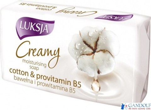 LUKSJA Mydło kostka 90g CREAMY COTTON&PROVITAMINY 48735 LUKSJA Mydło kostka 90g CREAMY COTTON&PROVITAMINY 48735