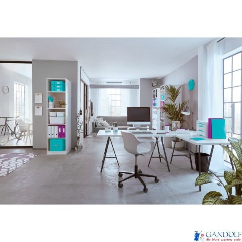 Zszywacz mini LEITZ NeXXt WOW 10 kartek turkusowy metaliczny 55281051