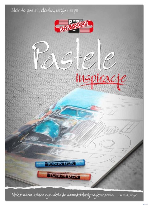 Blok A4 pastele 20k 220g INSPIRACJE BLO-INPAA4 KOH-I-NOOR Blok A4 pastele 20k 220g INSPIRACJE BLO-INPAA4 KOH-I-NOOR