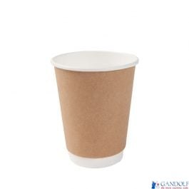 Kubki papierowe dwuwarstwowe biało-brązowe 25 szt 300/400 ml VDW-12 Kubki papierowe dwuwarstwowe biało-brązowe 25 szt 300/400 ml VDW-12